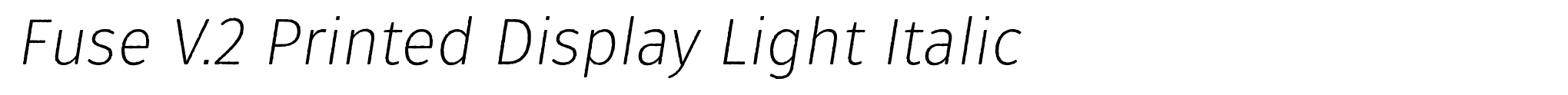Fuse V.2 Printed Display Light Italic image